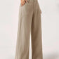 🥳2026 HOT SALE 50% OFF! 🥳💞50K+ SOLD!🌸Women's Cotton Linen Palazzo Pants Summer Flowy Wide Straight Leg Beach Trousers With Pocket Casual Solid Color Soft Elastic High Waist Lounge Pants