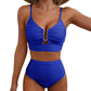 🏆Last Day Special Price ￡13.99!!🌞2 Piece Bikini Set U-Wire Cutout Swimsuit🌊👙