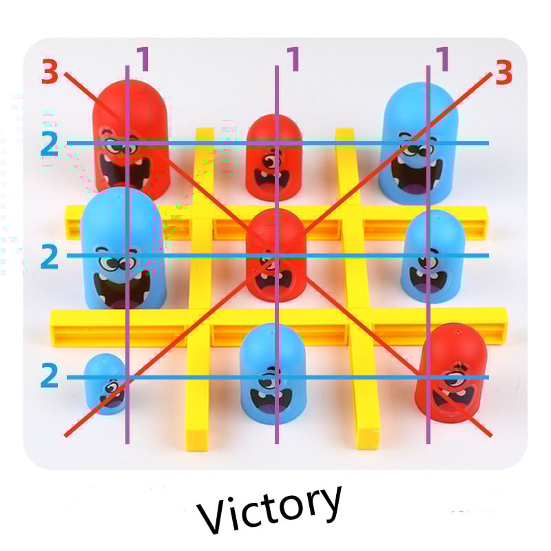 (Big Eat Small) Tic-Tac-Toe Game-Buy 2 Free Shipping-5