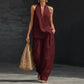 🏆Flash Sale⚡5K+ SOLD! Almost Gone💥Women's Halter Top & Wide-Leg Pants Set – Effortless Style for Beach & Brunch 👗☀️