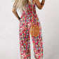 🏖️LAST DAY SALE 50% OFF🌼🎨Women’s Casual Print Sleeveless Overalls Jumpsuits
