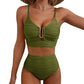 🏆Last Day Special Price ￡13.99!!🌞2 Piece Bikini Set U-Wire Cutout Swimsuit🌊👙
