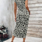🥳2026 HOT SALE 50% OFF! 🥳💞50K+ SOLD!🌸Women's Knot Bodycon Dress – Leopard print, tummy-flattering knot. Comfy & chic for parties or date nights. Feel gorgeous. ✨🌹