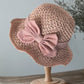 🎀Special Price Only ￡9.99!! 👒Straw Hat with Retro Bow – Foldable & Breathable for Summer