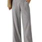 🥳2026 HOT SALE 50% OFF! 🥳💞50K+ SOLD!🌸Women's Cotton Linen Palazzo Pants Summer Flowy Wide Straight Leg Beach Trousers With Pocket Casual Solid Color Soft Elastic High Waist Lounge Pants