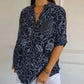 🥳2026 HOT SALE🥳💞50K+ SOLD!👵🌸 50% OFF! V-Neck Button-Down Printed Blouse🕊️✨