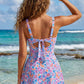 🎁2026 Hot Sale 60% OFF🌟Womens Deep V Tummy Control Scalloped Modest Tie Knot One Piece Swimsuit