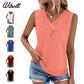 ✨Last Day Special Price £10.99!!💥2026 Women’s Button Down V Neck Loose Fit Tank Top