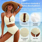 🏆Last Day Special Price ￡13.99!!🌞2 Piece Bikini Set U-Wire Cutout Swimsuit🌊👙