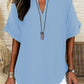 🌸Spring Sale 50% OFF👕Fashion Loose Solid Color Short Sleeve Top