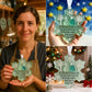 🌊Snowflake-Shaped Sea Glass Friendship Decor❄✨ Shaped by Nature & Crafted by Hand!