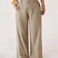 🥳2026 HOT SALE 50% OFF! 🥳💞50K+ SOLD!🌸Women's Cotton Linen Palazzo Pants Summer Flowy Wide Straight Leg Beach Trousers With Pocket Casual Solid Color Soft Elastic High Waist Lounge Pants