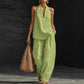 🏆Flash Sale⚡5K+ SOLD! Almost Gone💥Women's Halter Top & Wide-Leg Pants Set – Effortless Style for Beach & Brunch 👗☀️