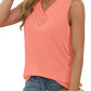 ✨Last Day Special Price £10.99!!💥2026 Women’s Button Down V Neck Loose Fit Tank Top