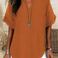 🌸Spring Sale 50% OFF👕Fashion Loose Solid Color Short Sleeve Top
