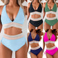 🎁Buy 2 Get 10% Off🎁💃High Waisted Tummy Control Color Block Bikini Set