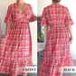 🏖️Summer Cool Deal: ONLY ￡14.99!💃Bohemian casual print V-neck waist wrap long dress💐✨