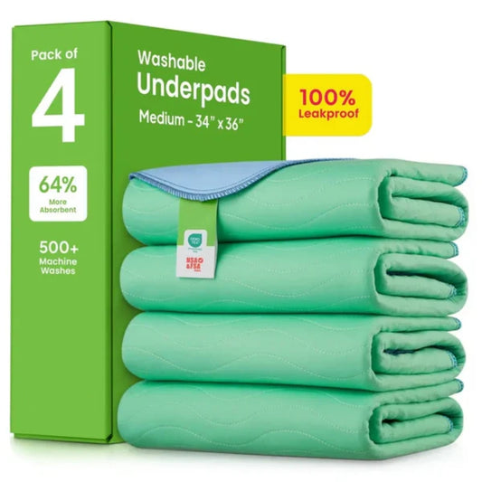 🥳2026 HOT SALE 50% OFF- ￡8.99!!🌟Reusable Heavy Absorbency Bed Protection Pads