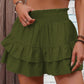 ⏳Time-Limited Special 60% Off⏰Solid Color Stretch Waist Layered Short Skirt