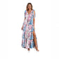 💜Spring Hot Sale 50% OFF!!🌿🌸Women's Floral V-Neck Tiered Ruffle Dress