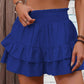 ⏳Time-Limited Special 60% Off⏰Solid Color Stretch Waist Layered Short Skirt