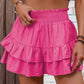 ⏳Time-Limited Special 60% Off⏰Solid Color Stretch Waist Layered Short Skirt