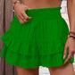 ⏳Time-Limited Special 60% Off⏰Solid Color Stretch Waist Layered Short Skirt