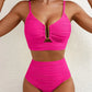 🏆Last Day Special Price ￡13.99!!🌞2 Piece Bikini Set U-Wire Cutout Swimsuit🌊👙