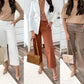 👖LAST DAY SALE 50% OFF🔥Stretch Twill Cropped Wide Leg Pants