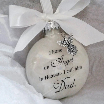 🎅LAST DAY BUY 2 GET 1 FREE!🎁 Christmas Ornaments Feather Ball👼Angel In Heaven Memorial Ornament