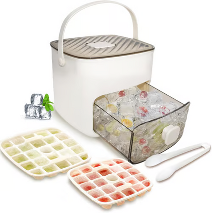 🔥Summer Hot Sale 50% Off🧊Portable Ice Maker with Lid and Storage Box (48 cubes)