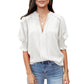 ✨Last Day Special Price £13.99!!💥Women's Elegant V-Neck Puff Sleeve Blouse