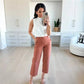 👖LAST DAY SALE 50% OFF🔥Stretch Twill Cropped Wide Leg Pants