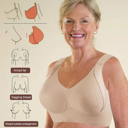 👍LAST WEEK - Buy 1 Get 3 Packs(Each only ￡4.66!!)🔥Super firming bra | Wire-free push-up bra🎁No more sagging breasts