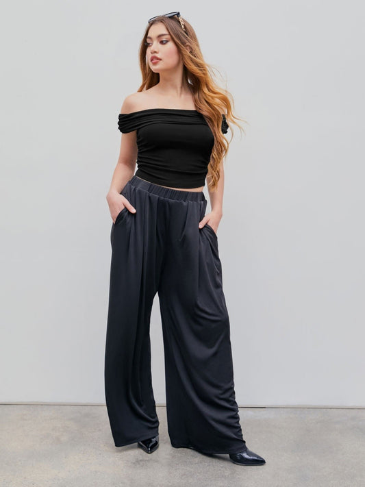 🎉Hot Promotion 49% OFF🛍️High Elastic Casual Stretchy Wide Leg Pants
