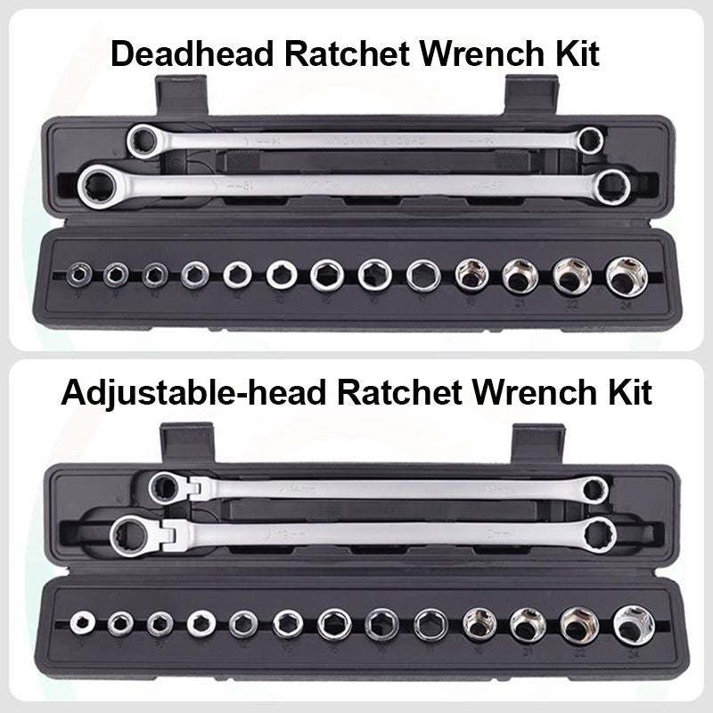 15pcs Adjustable Ratchet Wrench Kit-1