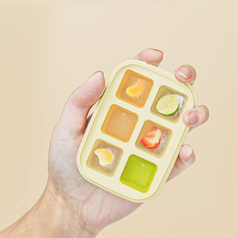 6-Grid Food-Grade Easy-Release Mini Ice Cube Tray-6