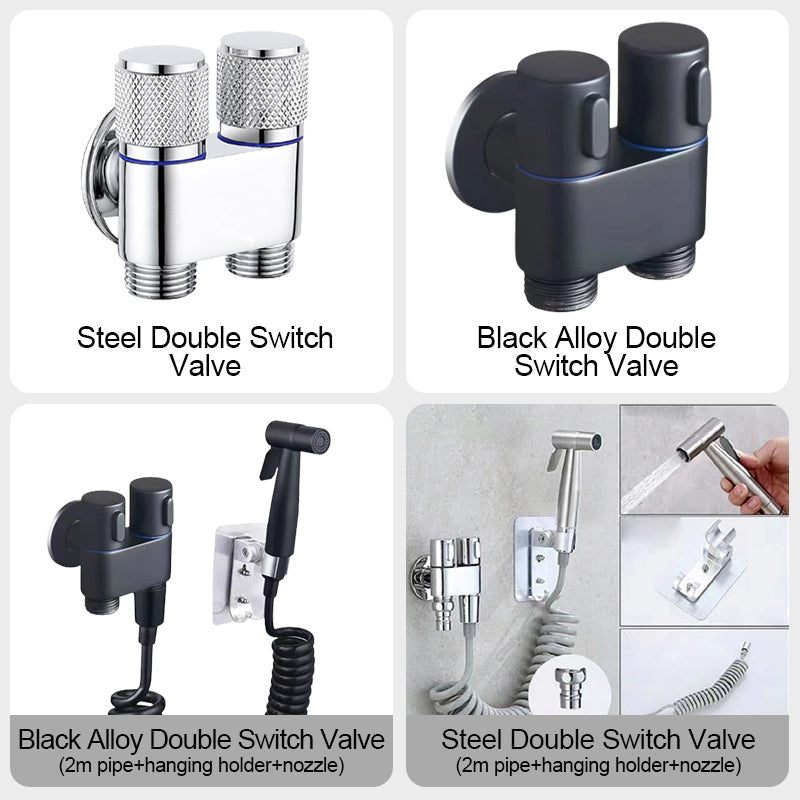 1/2" Double Switch Outlet Angle Valve-7