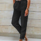 ⏰FLASH DEAL ￡12.99🌺Linen Elastic Waist Casual Pants✨Lounge to Street