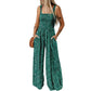 🏖️LAST DAY SALE 50% OFF🌼🎨Women’s Casual Print Sleeveless Overalls Jumpsuits