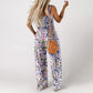 🏖️LAST DAY SALE 50% OFF🌼🎨Women’s Casual Print Sleeveless Overalls Jumpsuits
