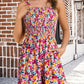 ⏰Hot Sale - 50% Off💃 Floral Print Sleeveless Shorts Jumpsuit with Pockets