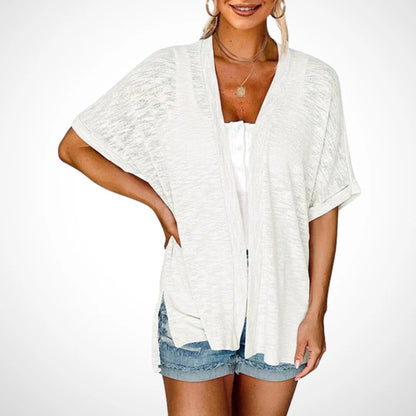 🏖️New arrival 40% OFF!🌊2026 Stylish Flowy Short Sleeve Cardigan – Lightweight, Breezy, Versatile Layering Piece 🌸