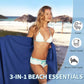 🏖️Summer Hot Sale - ONLY ￡13.99!!⚡50K+ SOLD!🌞🌊Sun Lounger Towel in Bag with Pockets Storage