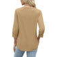 🌸Hot Sale 60% OFF👕Women’s Casual Printed V-Neck Top 3/4 Sleeve Shirts