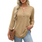 🌸Hot Sale 60% OFF👕Women’s Casual Printed V-Neck Top 3/4 Sleeve Shirts