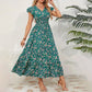 💃2025 Limited Time Sale - 50% OFF💯☀️Flowy V-Neck Floral Maxi Dress