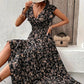 💃2025 Limited Time Sale - 50% OFF💯☀️Flowy V-Neck Floral Maxi Dress