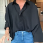 🔥New arrivals now available at 50% off-Women's Flared Hem Lapel Shirt