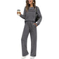 🔥HOT SALE 49% OFF✨💐Women's Crew Neck Top & Drawstring Pants Set